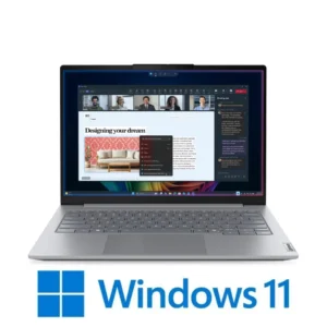 מחשב נייד Lenovo ThinkBook 14 G9 IPL עם Intel Core Ultra 7, זיכרון 16GB DDR5, אחסון SSD 512GB ומערכת Windows 11 Pro.